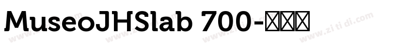 MuseoJHSlab 700字体转换